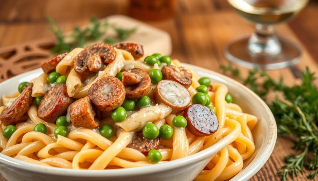 Chicken Apple Sausage Pasta Dish