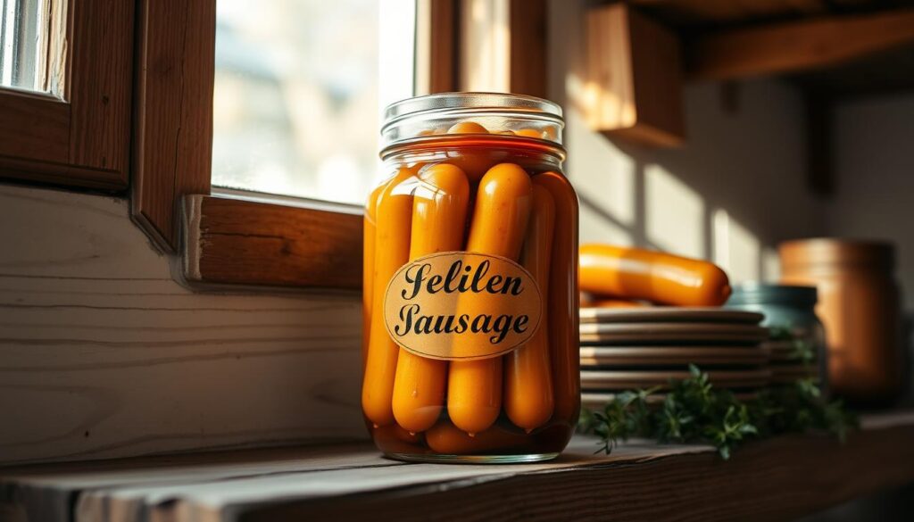 Pickled Sausage Jar Storage