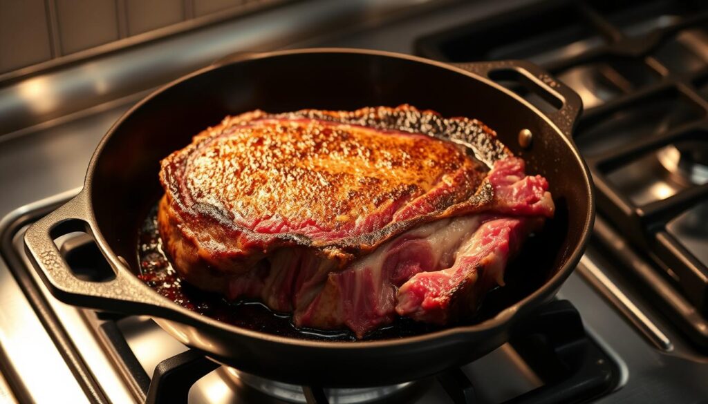 Rib Eye Roast Searing Technique