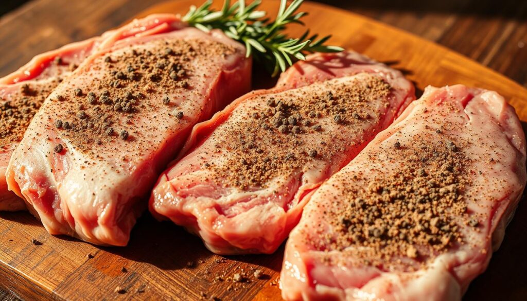 Seasoned Pork Steaks Spices